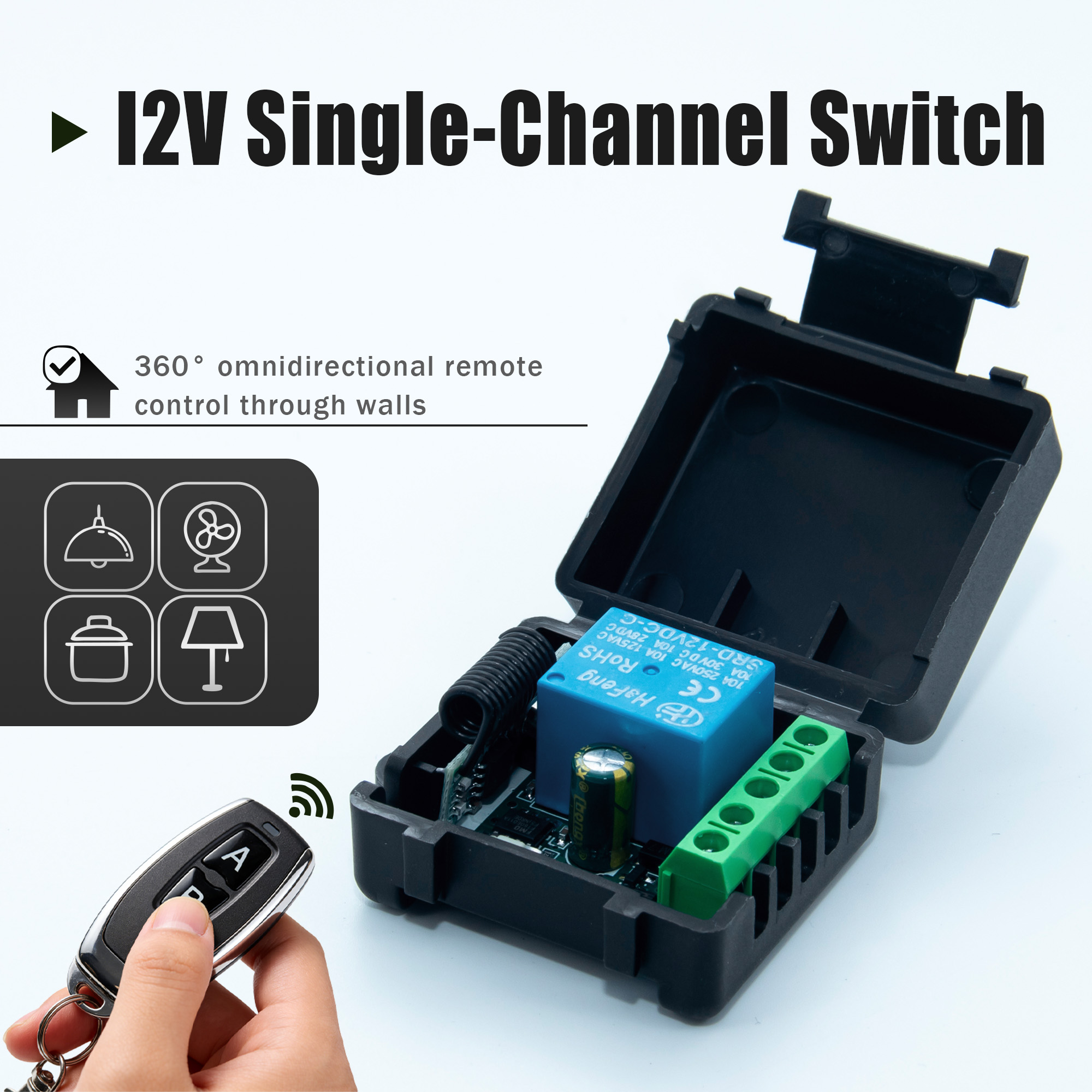 DC 12V 433MHz draadloze afstan - 433Mhz Receiver Module recensie en prijs