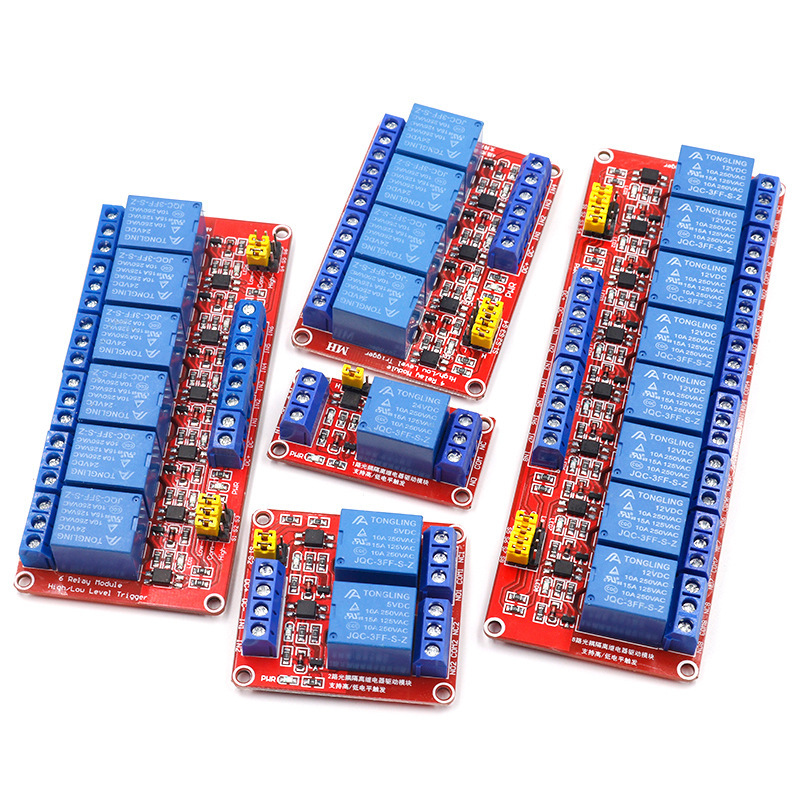 1/2/4/8-kanaals 5V/12V/24V rel - Relay 8 Channel Board recensie en prijs
